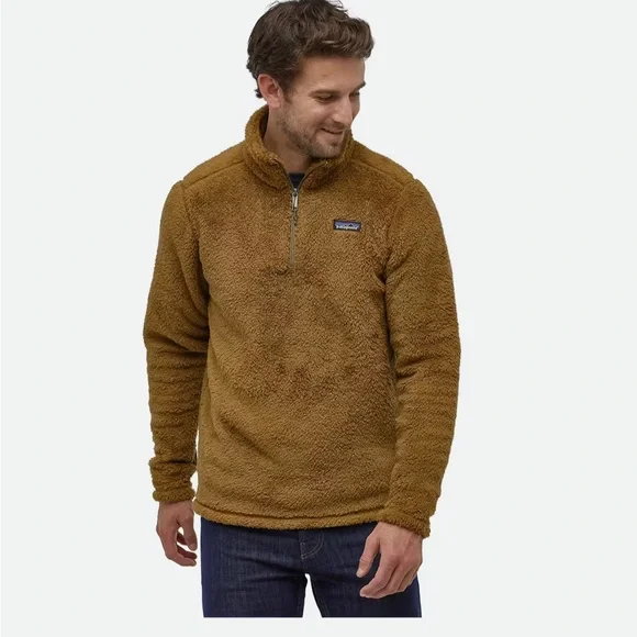 Patagonia Men's Los Gatos Coriander Brown Fleece Sweater - Picture 2 of 10